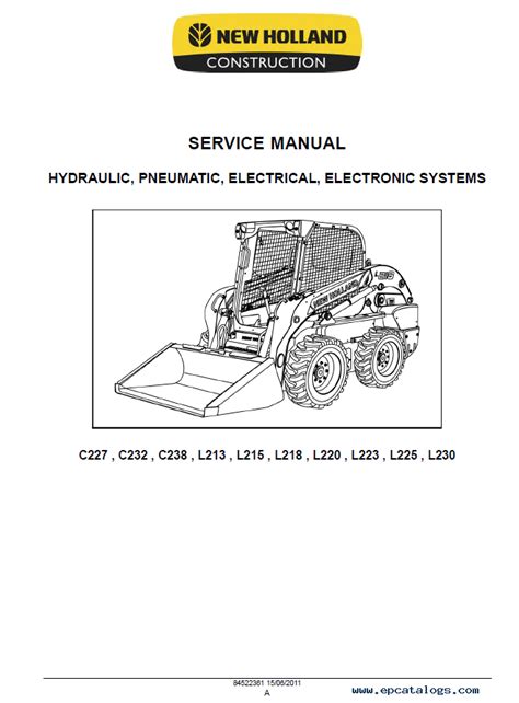 new holland l213 hydraulic manual